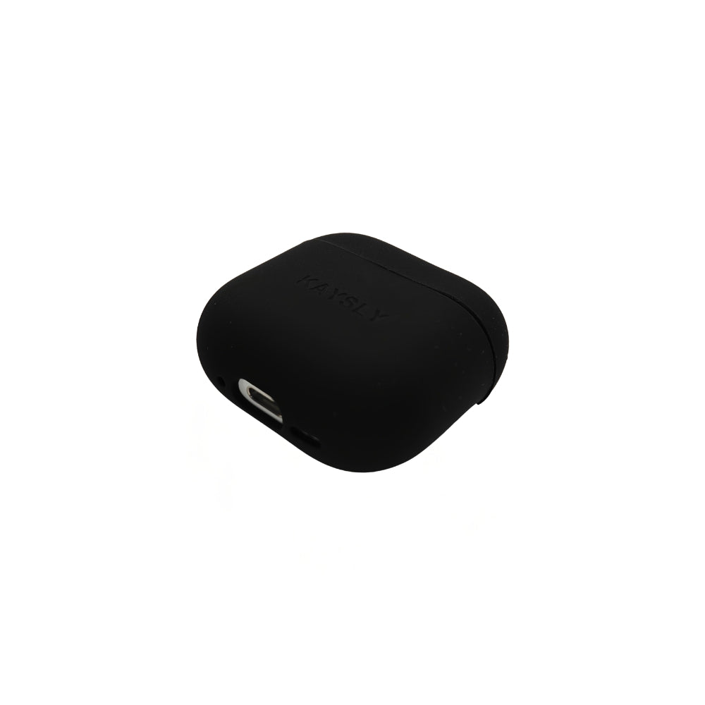 KAYSLY silikonskal för AirPods 4 i svart – framsida