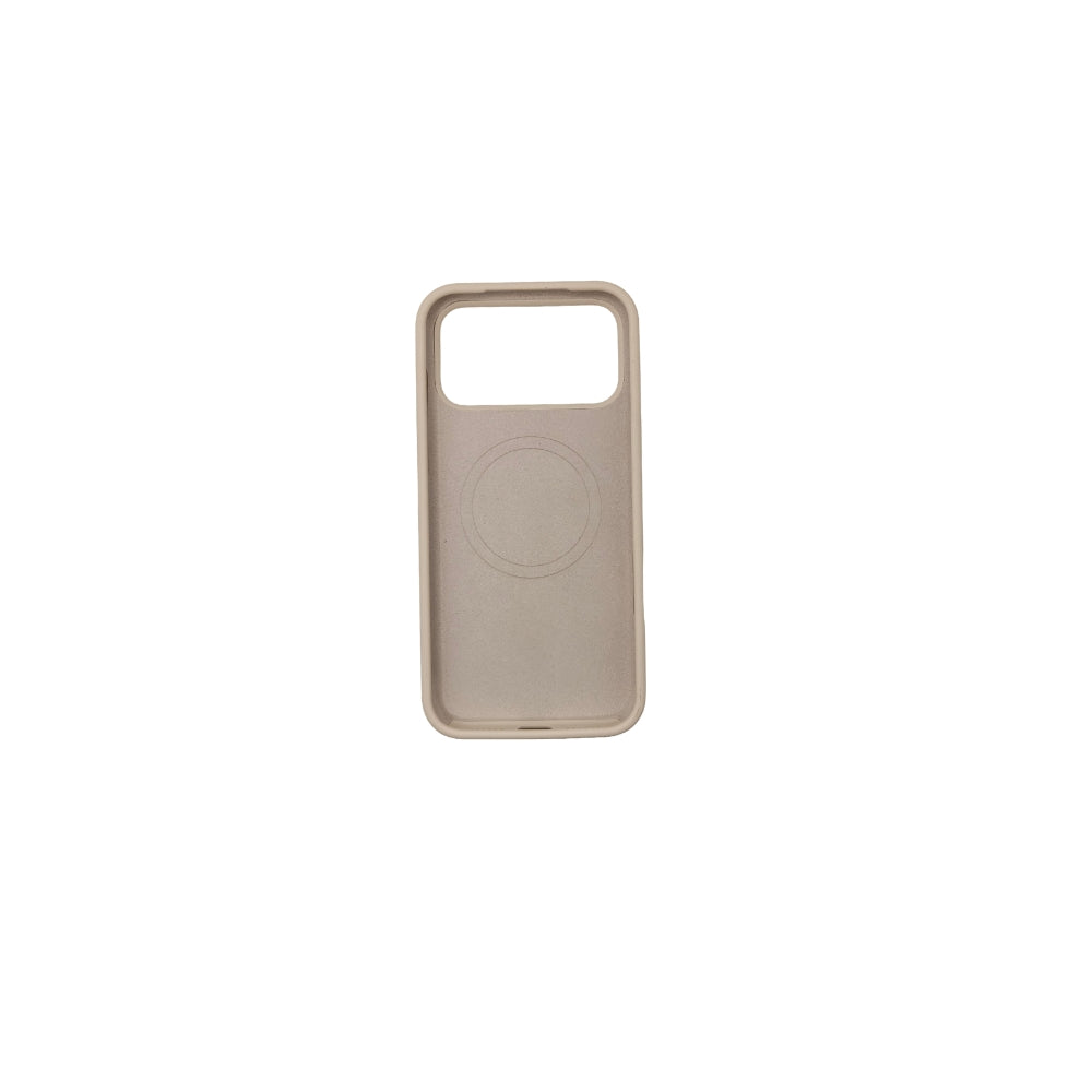 KAYSLY silikonskal för iPhone 17 Pro Max i beige – framsida